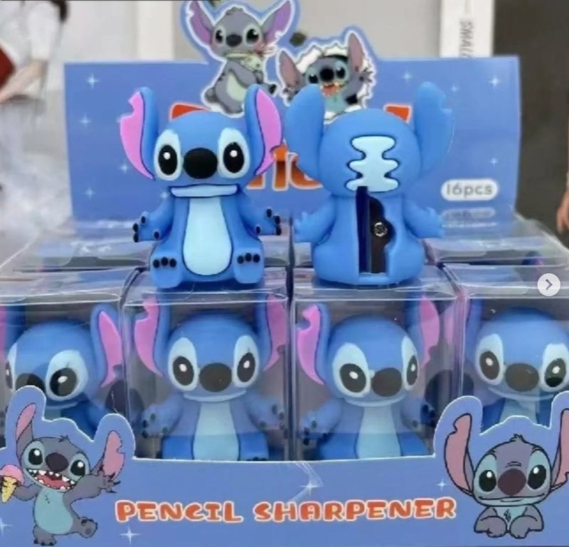 ستيتش مبراة أقلام رصاص بتصميم شخصية ستيتش اللطيفة | مبراة مكتبية ثلاثية الأبعاد للأطفال والطلاب | مبراة أدوات مكتبية - Image 1